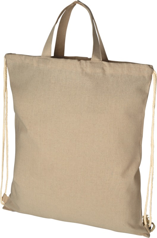Pheebs 210 g/m² recycled drawstring bag 6L in Natural